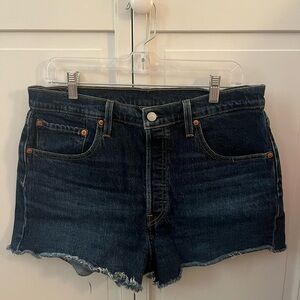 Levi's Dark Blue Jean Shorts